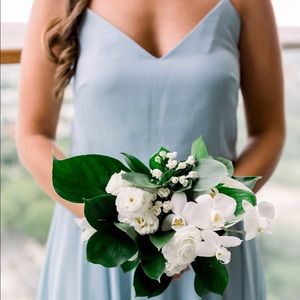 Ciel Blue Luxe Chiffon Inesse Bridesmaid Dress, 10